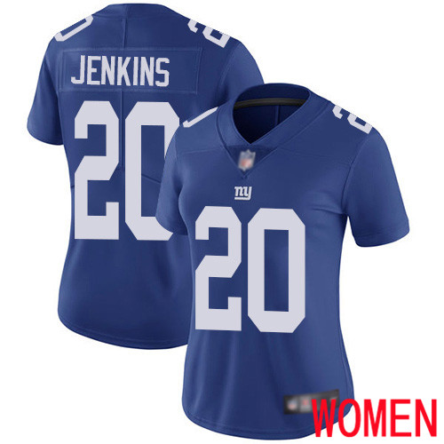 Women New York Giants 20 Janoris Jenkins Royal Blue Team Color Vapor Untouchable Limited Player Football NFL Jersey